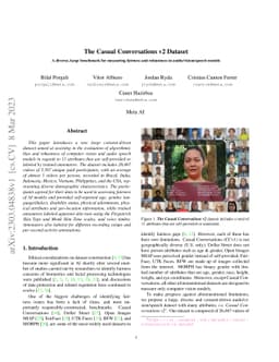 The Casual Conversations v2 Dataset