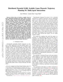 Distributed Potential iLQR: Scalable Game-Theoretic Trajectory Planning
  for Multi-Agent Interactions