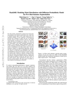 MaskDiff: Modeling Mask Distribution with Diffusion Probabilistic Model
  for Few-Shot Instance Segmentation