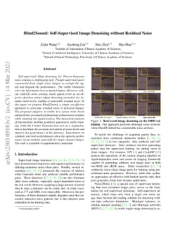 Blind2Sound: Self-Supervised Image Denoising without Residual Noise