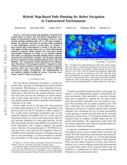 Hybrid Map-Based Path Planning for Robot Navigation in Unstructured
  Environments