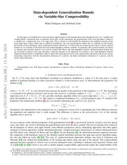 Data-dependent Generalization Bounds via Variable-Size Compressibility
