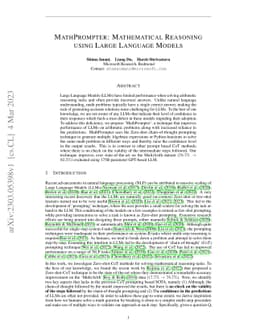 MathPrompter: Mathematical Reasoning using Large Language Models