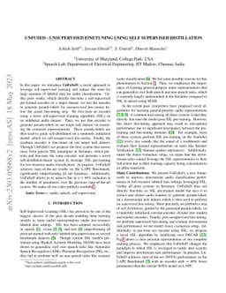 UNFUSED: UNsupervised Finetuning Using SElf supervised Distillation