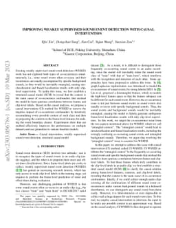 Improving Weakly Supervised Sound Event Detection with Causal
  Intervention