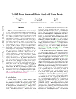 TrojDiff: Trojan Attacks on Diffusion Models with Diverse Targets