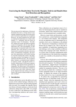 Uncovering the Handwritten Text in the Margins: End-to-end Handwritten
  Text Detection and Recognition