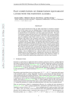 Fast computation of permutation equivariant layers with the partition
  algebra