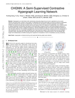 CHGNN: A Semi-Supervised Contrastive Hypergraph Learning Network