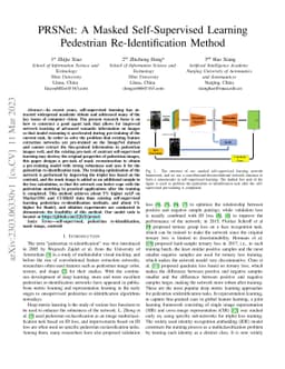 PRSNet: A Masked Self-Supervised Learning Pedestrian Re-Identification
  Method