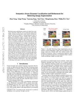 Semantics-Aware Dynamic Localization and Refinement for Referring Image
  Segmentation