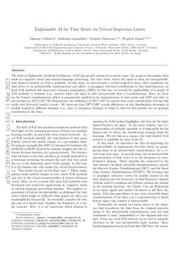 Explainable AI for Time Series via Virtual Inspection Layers
