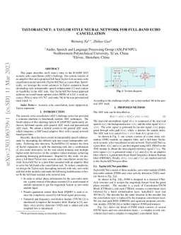 TaylorAECNet: A Taylor Style Neural Network for Full-Band Echo
  Cancellation