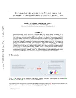 Rethinking the Multi-view Stereo from the Perspective of Rendering-based
  Augmentation