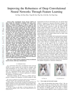 Improving the Robustness of Deep Convolutional Neural Networks Through
  Feature Learning