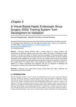 A Virtual-Based Haptic Endoscopic Sinus Surgery (ESS) Training System:
  from Development to Validation