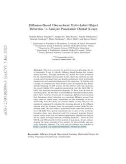 Diffusion-Based Hierarchical Multi-Label Object Detection to Analyze
  Panoramic Dental X-rays