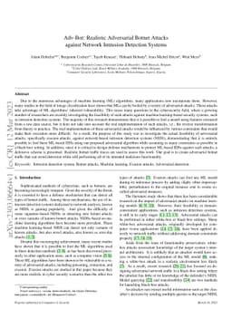 Adv-Bot: Realistic Adversarial Botnet Attacks against Network Intrusion
  Detection Systems