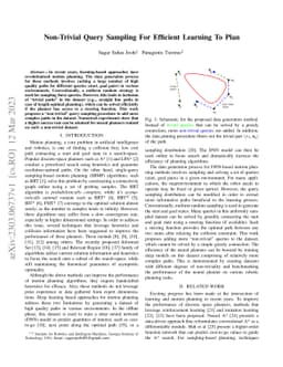 Non-Trivial Query Sampling For Efficient Learning To Plan