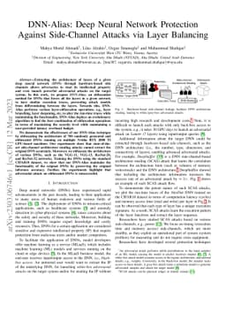 DNN-Alias: Deep Neural Network Protection Against Side-Channel Attacks
  via Layer Balancing