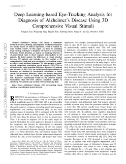 Deep Learning-based Eye-Tracking Analysis for Diagnosis of Alzheimer's
  Disease Using 3D Comprehensive Visual Stimuli