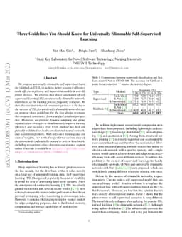 Three Guidelines You Should Know for Universally Slimmable
  Self-Supervised Learning
