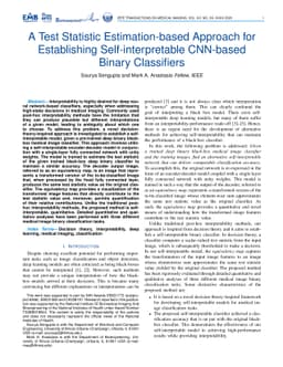 A Test Statistic Estimation-based Approach for Establishing
  Self-interpretable CNN-based Binary Classifiers