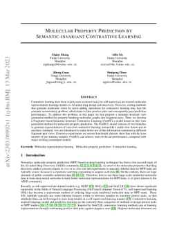 Molecular Property Prediction by Semantic-invariant Contrastive Learning