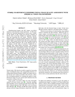 ST360IQ: No-Reference Omnidirectional Image Quality Assessment with
  Spherical Vision Transformers