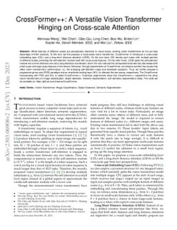 CrossFormer++: A Versatile Vision Transformer Hinging on Cross-scale
  Attention