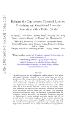Bridging the Gap between Chemical Reaction Pretraining and Conditional
  Molecule Generation with a Unified Model