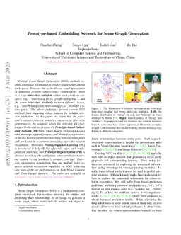 Prototype-based Embedding Network for Scene Graph Generation
