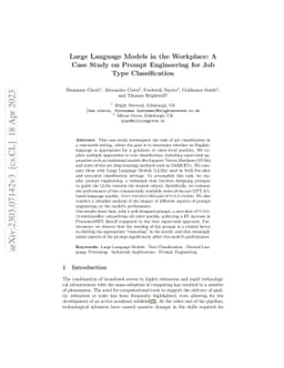 Large Language Models in the Workplace: A Case Study on Prompt
  Engineering for Job Type Classification
