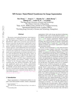 MP-Former: Mask-Piloted Transformer for Image Segmentation