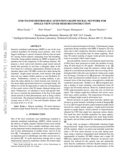 End-to-end Deformable Attention Graph Neural Network for Single-view
  Liver Mesh Reconstruction