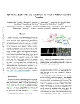 V2V4Real: A Real-world Large-scale Dataset for Vehicle-to-Vehicle
  Cooperative Perception