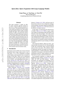 Query2doc: Query Expansion with Large Language Models