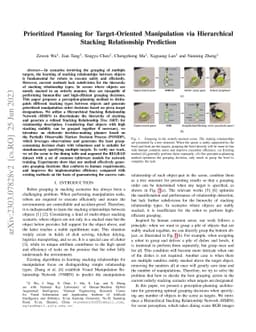 Prioritized Planning for Target-Oriented Manipulation via Hierarchical
  Stacking Relationship Prediction
