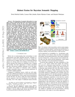 Robust Fusion for Bayesian Semantic Mapping
