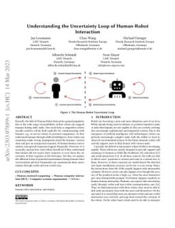 Understanding the Uncertainty Loop of Human-Robot Interaction