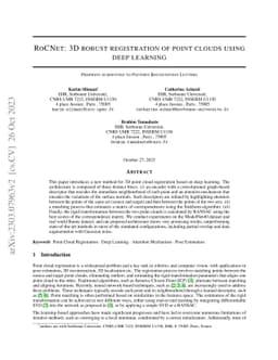 RoCNet: 3D Robust Registration of Point-Clouds using Deep Learning