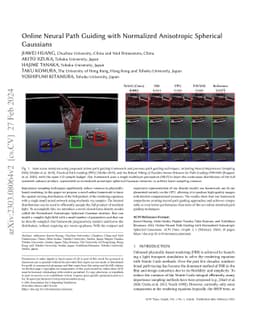 Online Neural Path Guiding with Normalized Anisotropic Spherical
  Gaussians