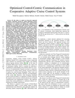 Optimized Control-Centric Communication in Cooperative Adaptive Cruise
  Control Systems