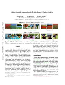 Editing Implicit Assumptions in Text-to-Image Diffusion Models