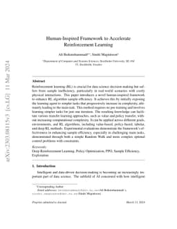 Human-Inspired Framework to Accelerate Reinforcement Learning