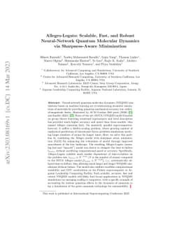 Allegro-Legato: Scalable, Fast, and Robust Neural-Network Quantum
  Molecular Dynamics via Sharpness-Aware Minimization