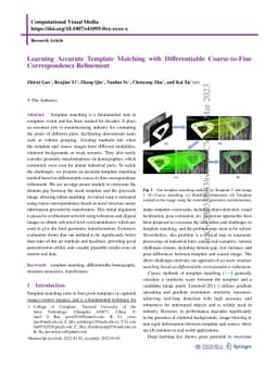 Learning Accurate Template Matching with Differentiable Coarse-to-Fine
  Correspondence Refinement