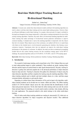 Real-time Multi-Object Tracking Based on Bi-directional Matching