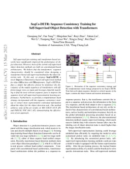 SeqCo-DETR: Sequence Consistency Training for Self-Supervised Object
  Detection with Transformers