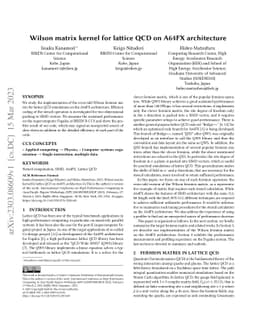 Wilson matrix kernel for lattice QCD on A64FX architecture